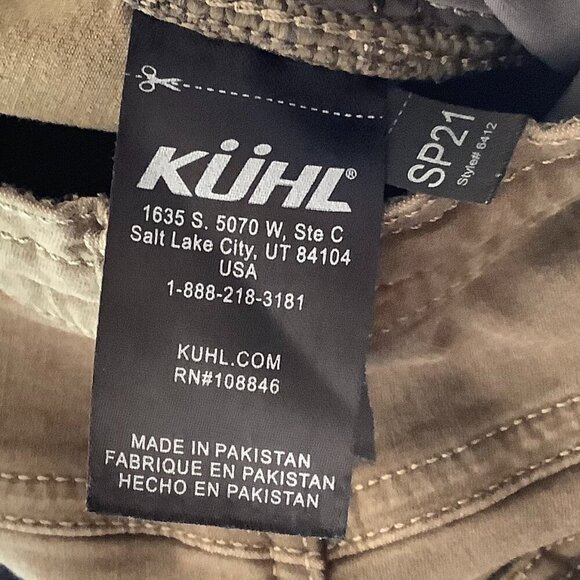 Kuhl women's cargo pants 4 green straight leg cropped - Picture 7 of 9